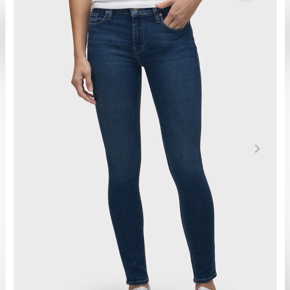 Hudson Nico Midrise Super Skinny Jeans Dark Wash